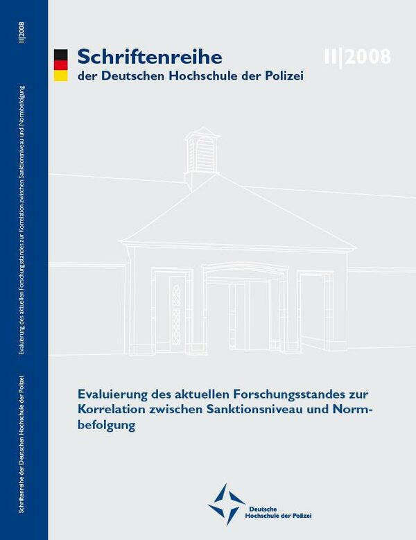 Evaluierung des aktuellen Forschungsstandes zur Korrelation zwischen Sanktionsniveau und Normbefolgung / Gaby Keiner ; Christian Hackbart.  
Impressum  Dresden : SDV, 2008. - 93 S. : Ill. - ISBN 978-3-933442-05-5